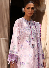 Elan Luxury Embroidered Lawn 3 Piece Unstitched Suit EL25LL ALARA EL25-12 B